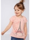 Pink t-shirt with a decorative back NDZ8471 - Online store - Boutique